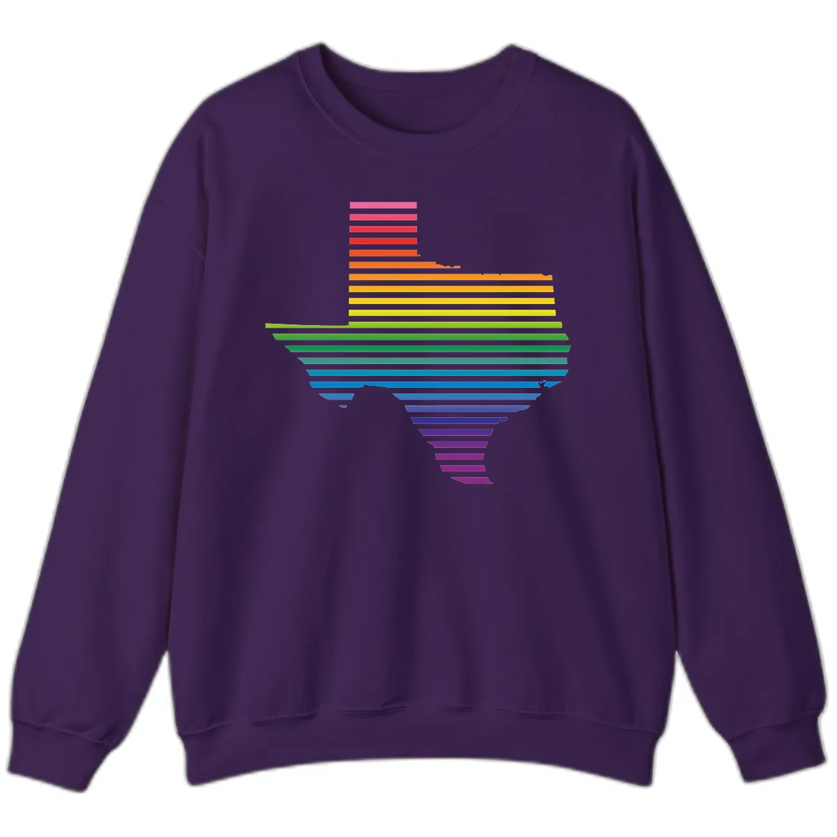 Rainbow Pride Flag Spectrum Sweatshirt in Purple