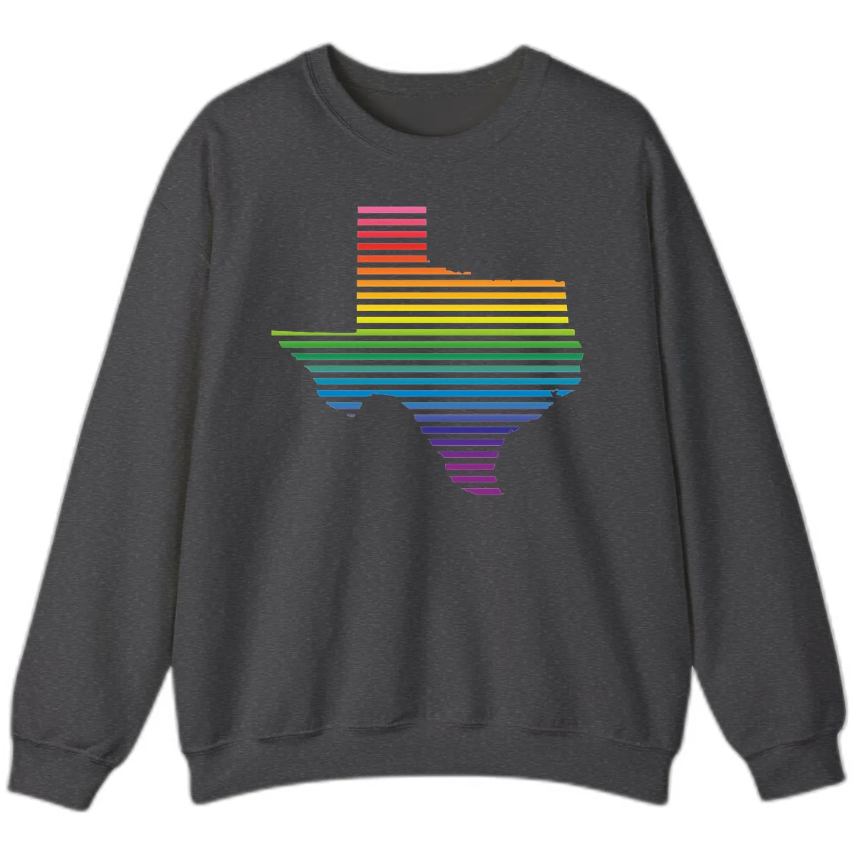 Rainbow Pride Flag Spectrum Sweatshirt in Dark Heather