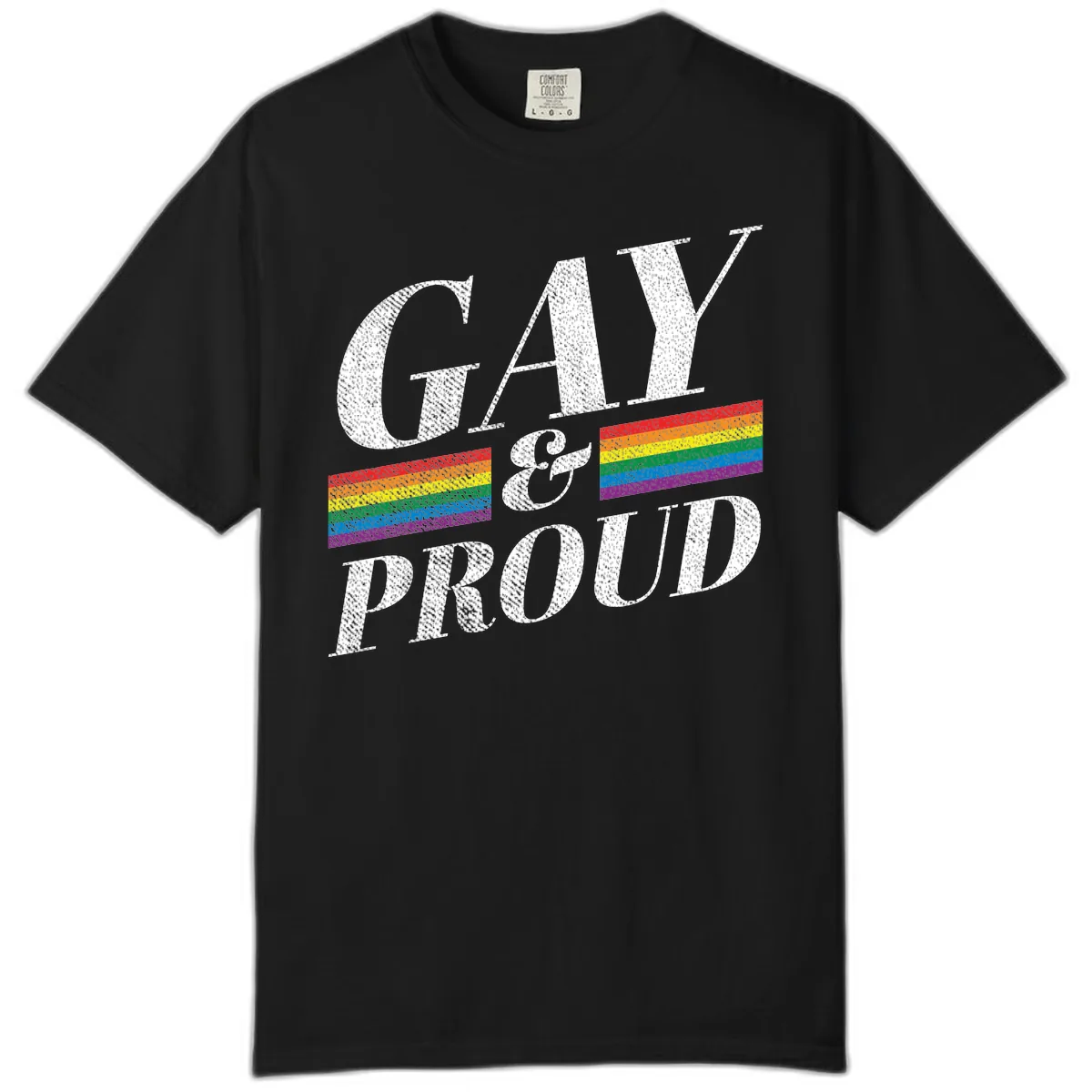 Gay Pride Celebration Design Comfort Color in Black