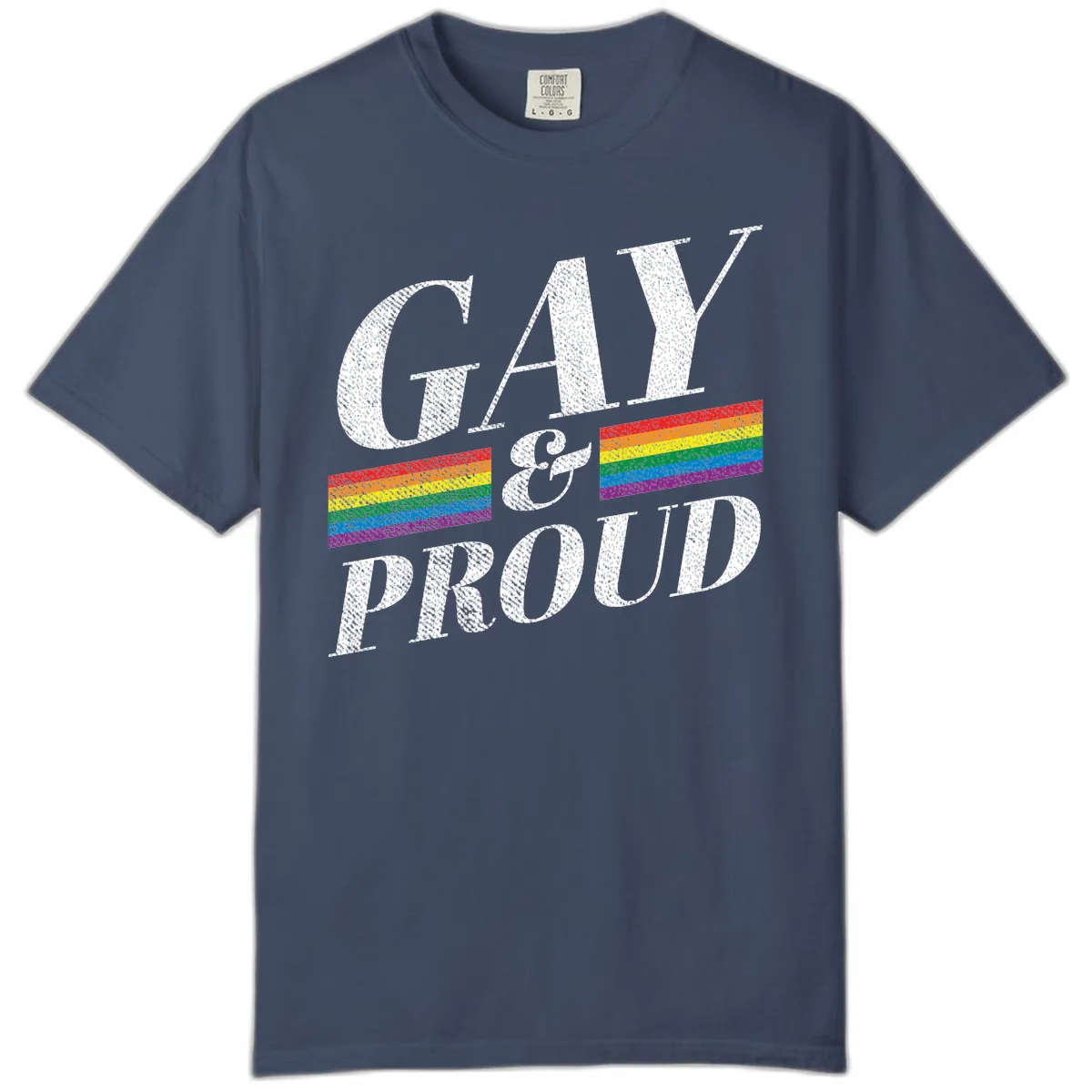 Gay Pride Celebration Design Comfort Color in Midnight