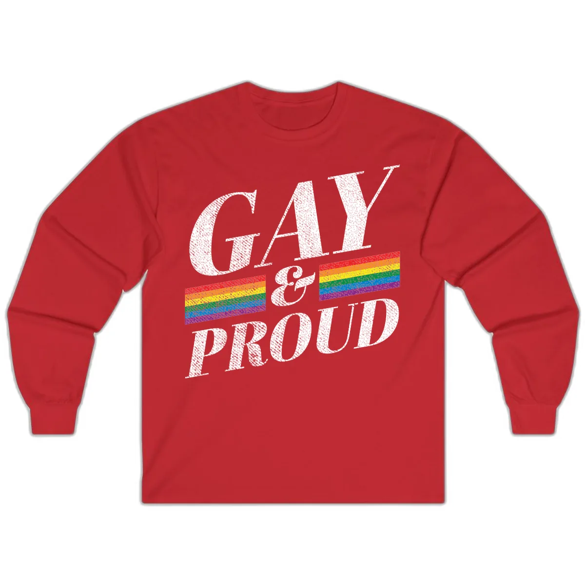 Gay Pride Celebration Design Long Sleeve in Red