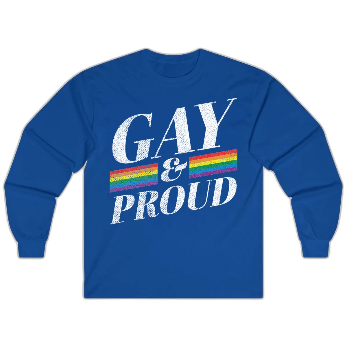 Gay Pride Celebration Design Long Sleeve in Royal