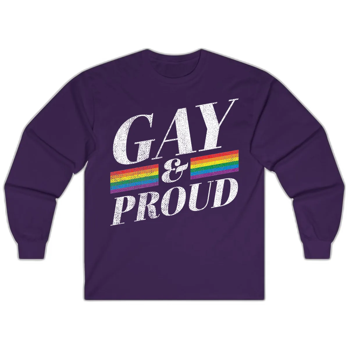 Gay Pride Celebration Design Long Sleeve in Purple