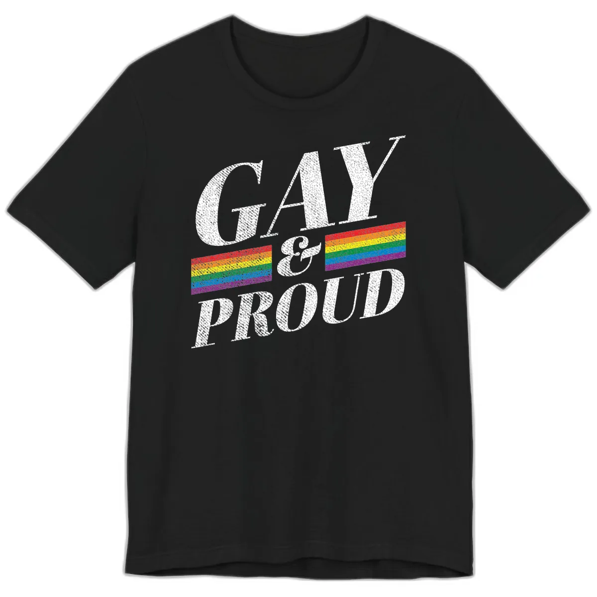 Gay Pride Celebration Design Premium T-Shirt in Black