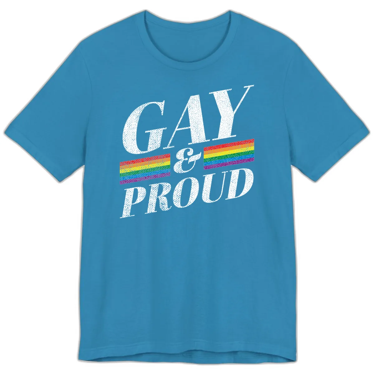 Gay Pride Celebration Design Premium T-Shirt in Aqua
