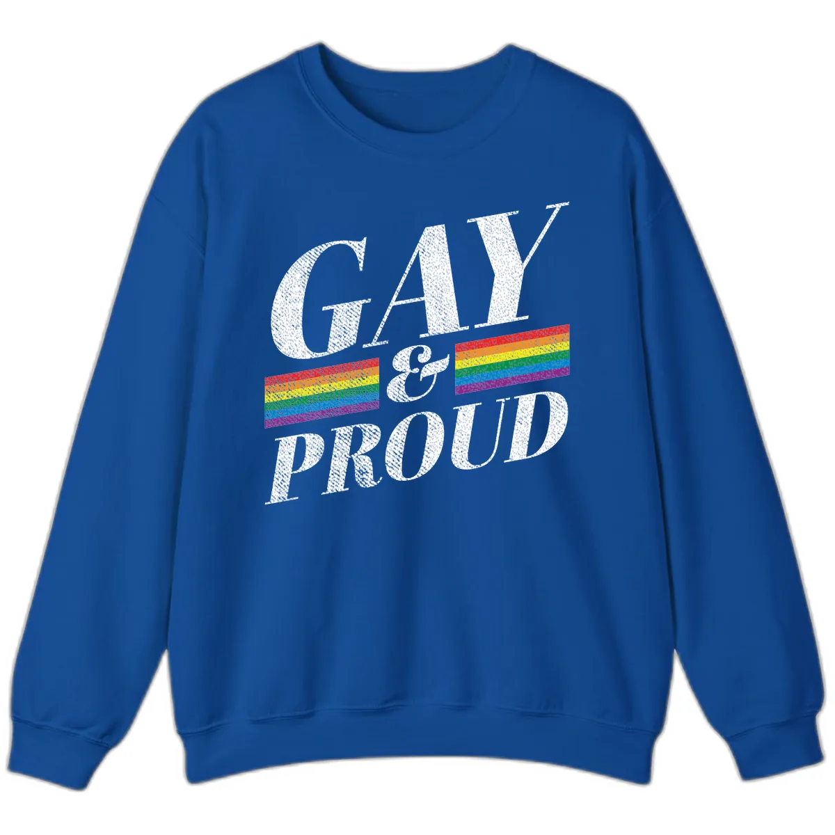 Gay Pride Celebration Design Sweatshirt in Royal