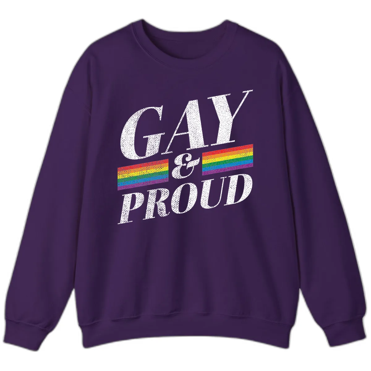 Gay Pride Celebration Design Sweatshirt in Purple