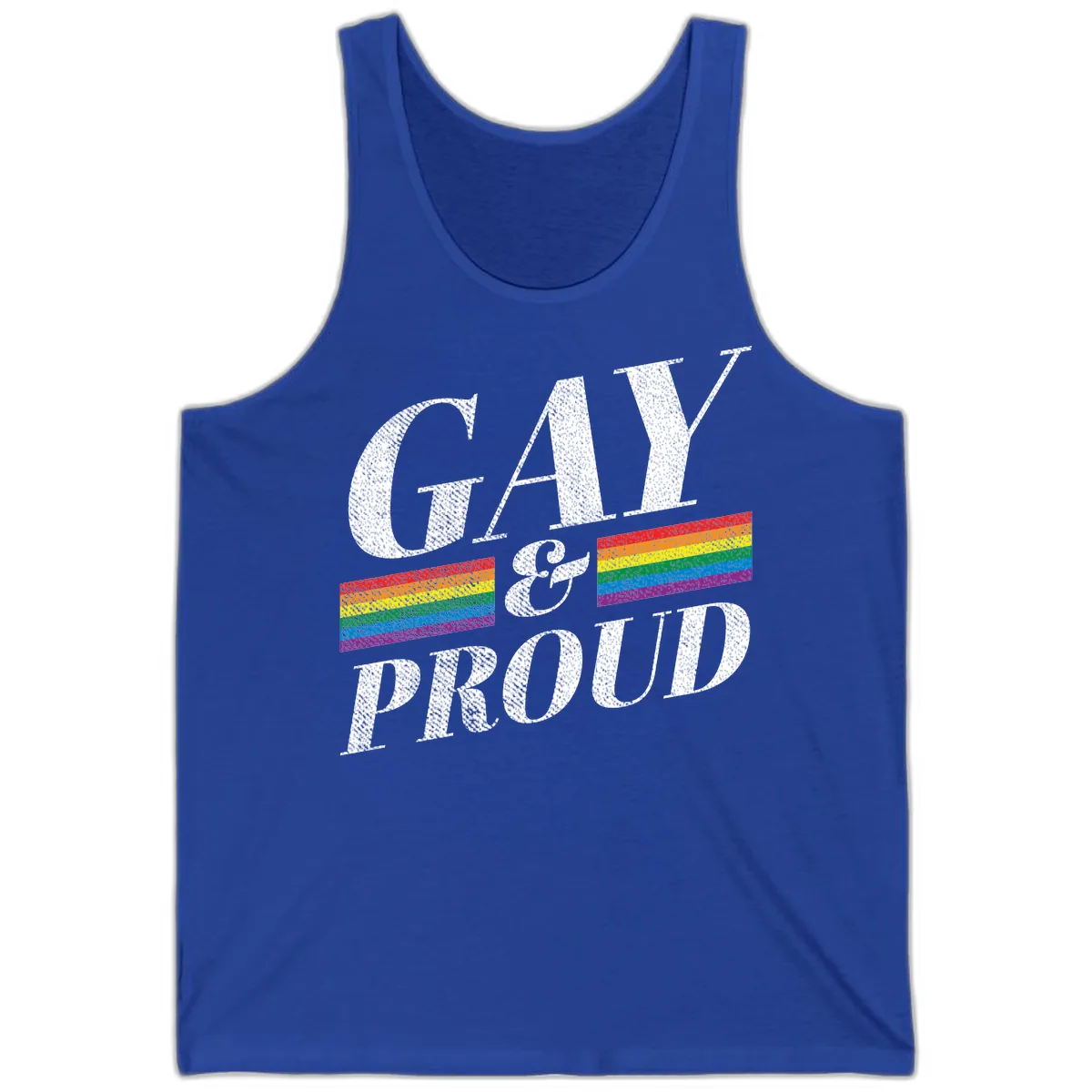 Gay Pride Celebration Design Tank in True Royal