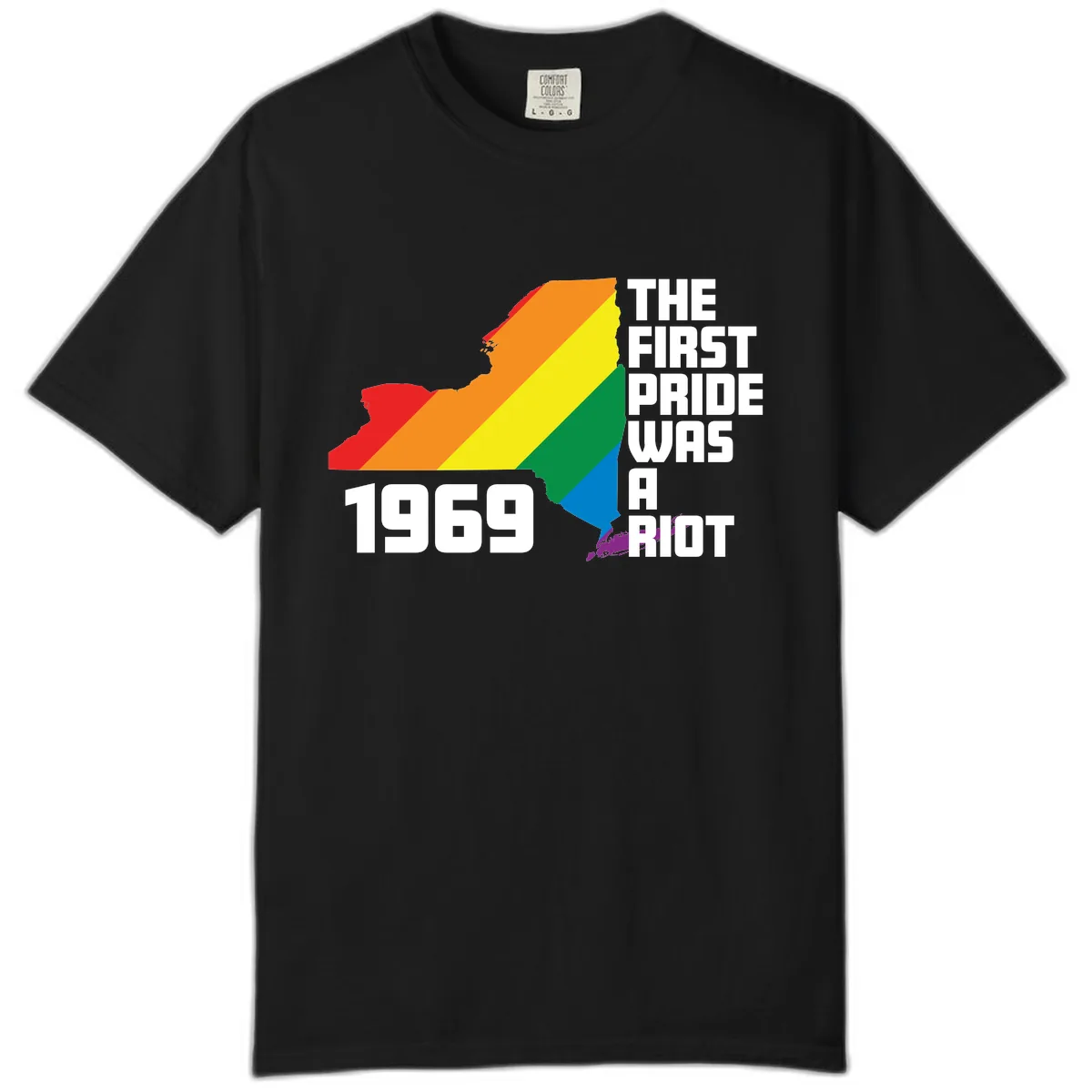 First Pride Riot 1969 Comfort Color in Black
