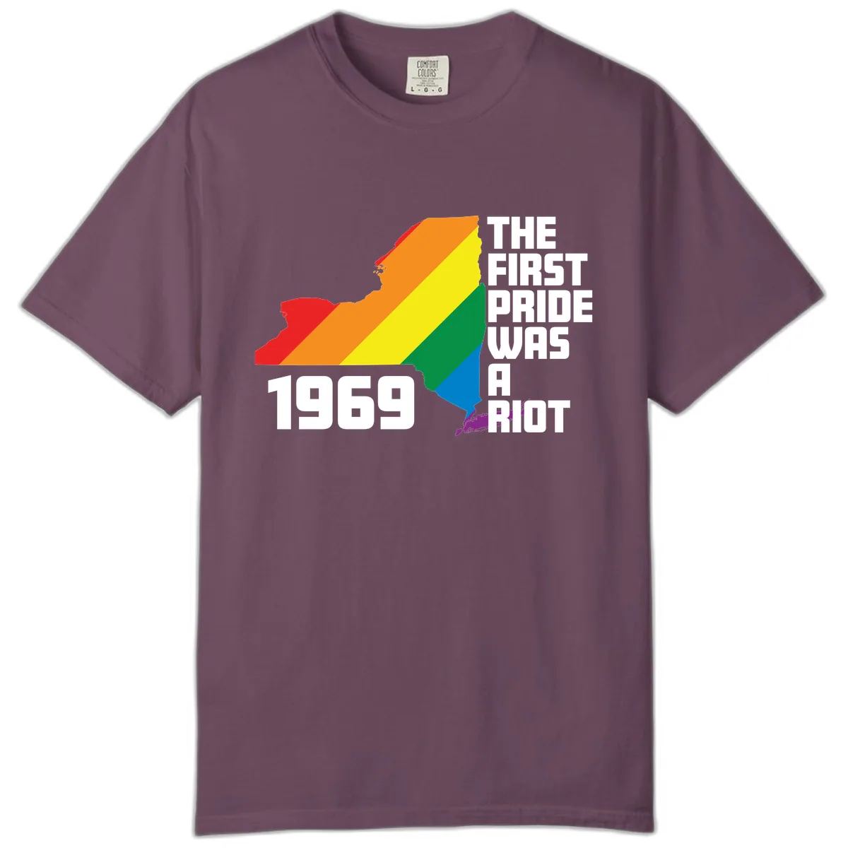 First Pride Riot 1969 Comfort Color in Berry