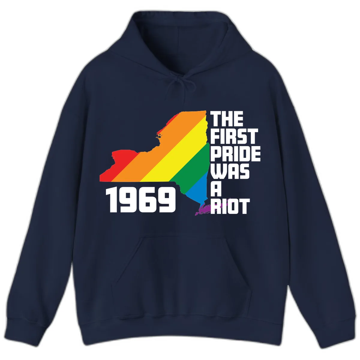First Pride Riot 1969 Hoodie in Navy