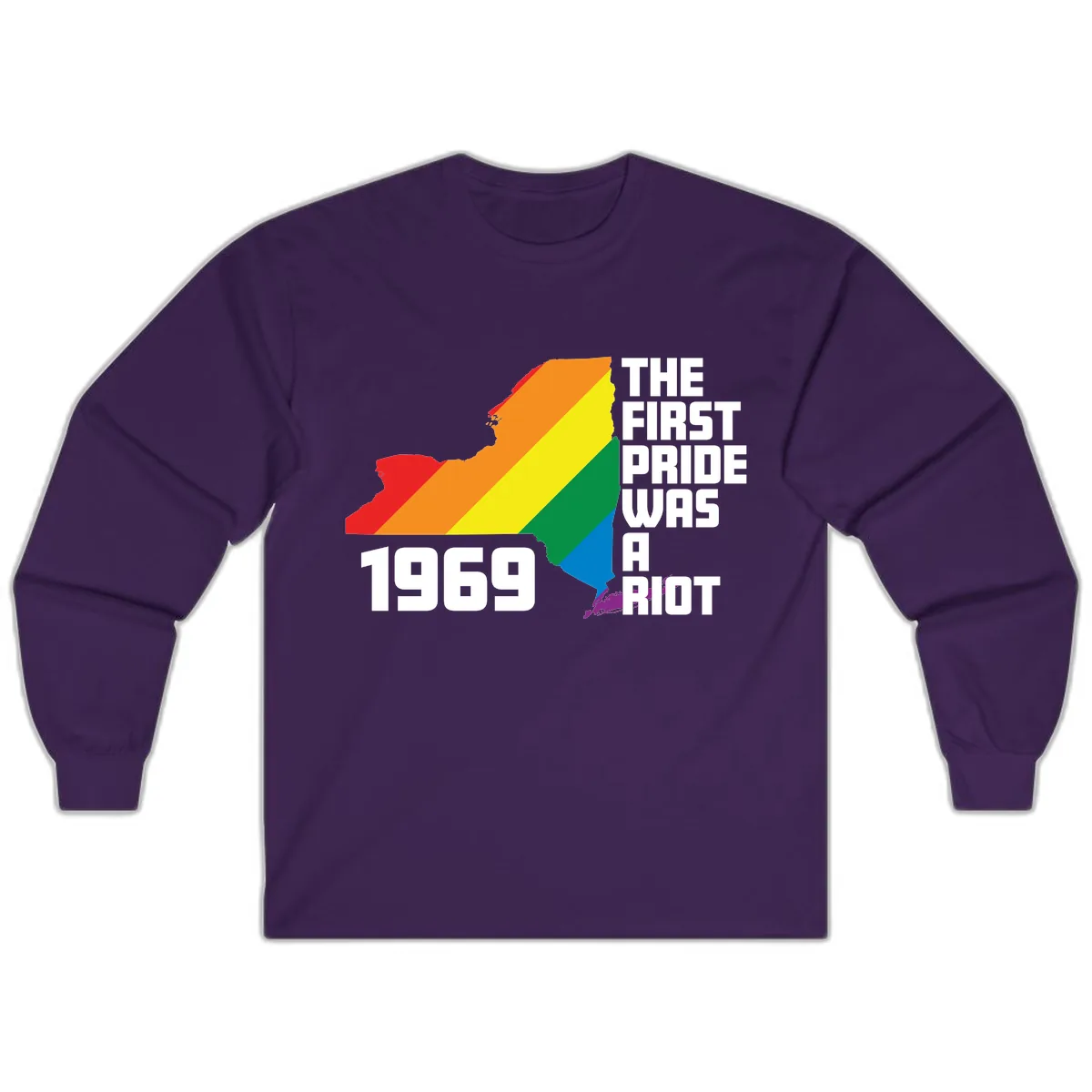 First Pride Riot 1969 Long Sleeve in Purple
