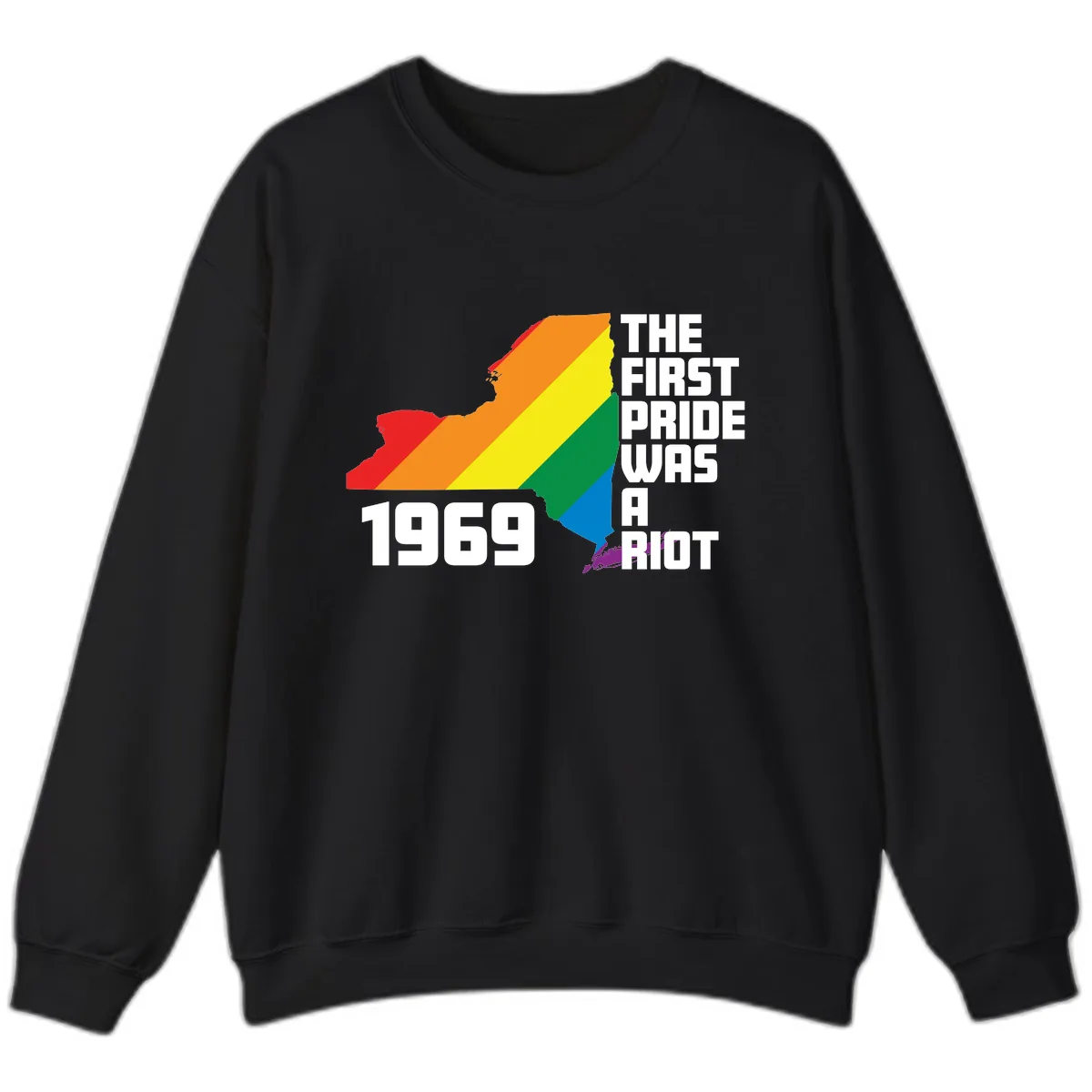 First Pride Riot 1969 Sweatshirt in Black