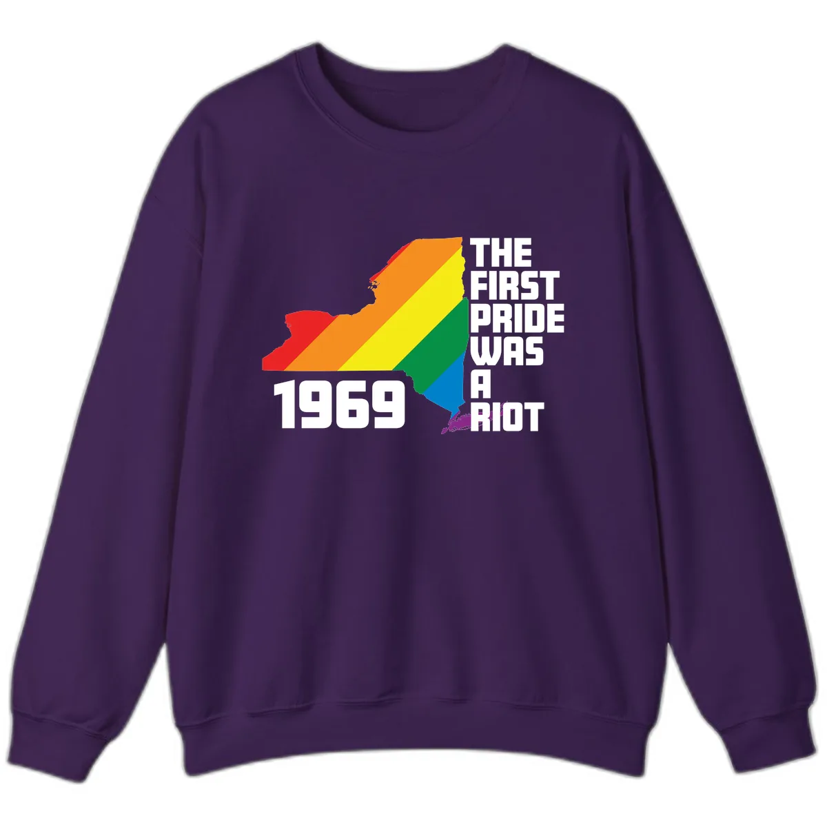 First Pride Riot 1969 Sweatshirt in Purple