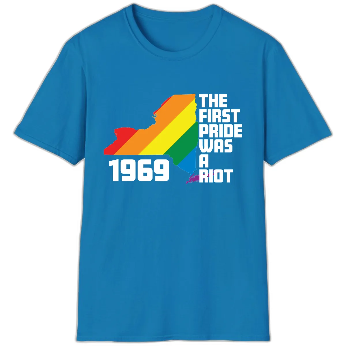 First Pride Riot 1969 T-Shirt in Sapphire