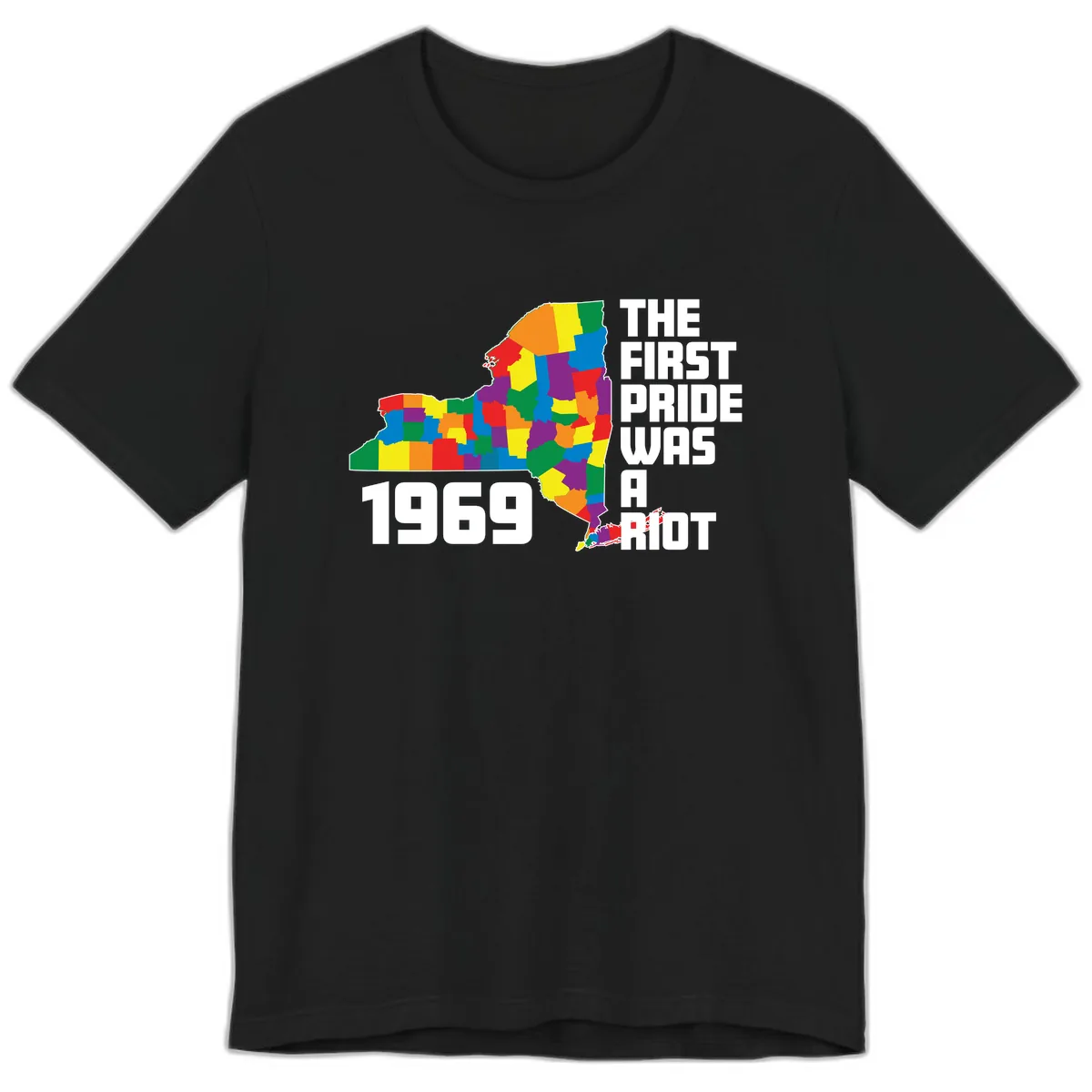 The First Pride Was A Riot 1969 Premium T-Shirt in Black