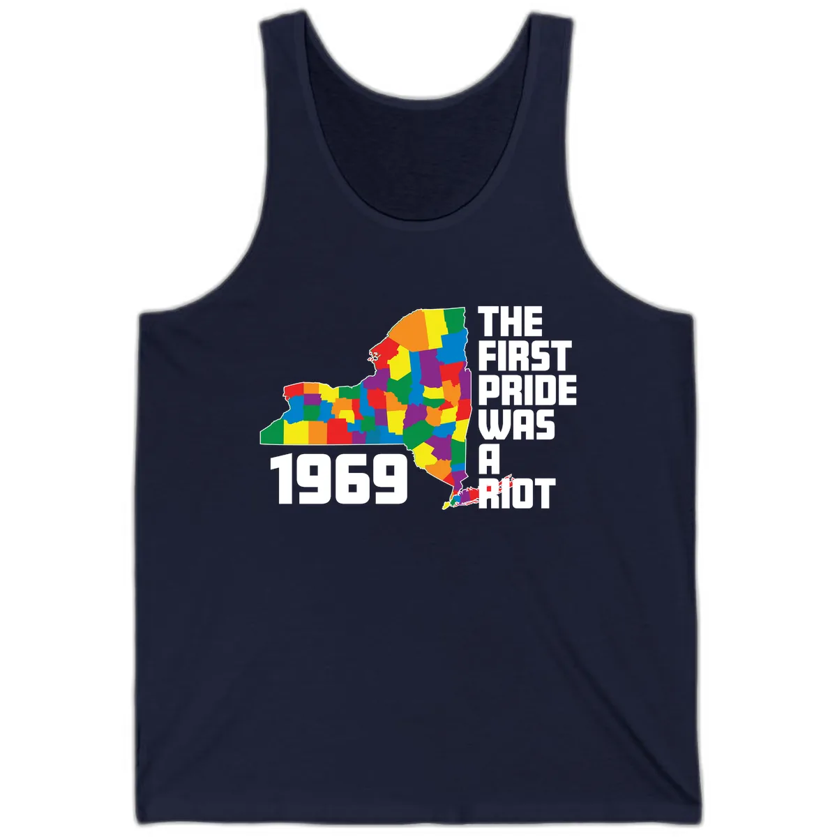 The First Pride Was A Riot 1969 Tank in Navy