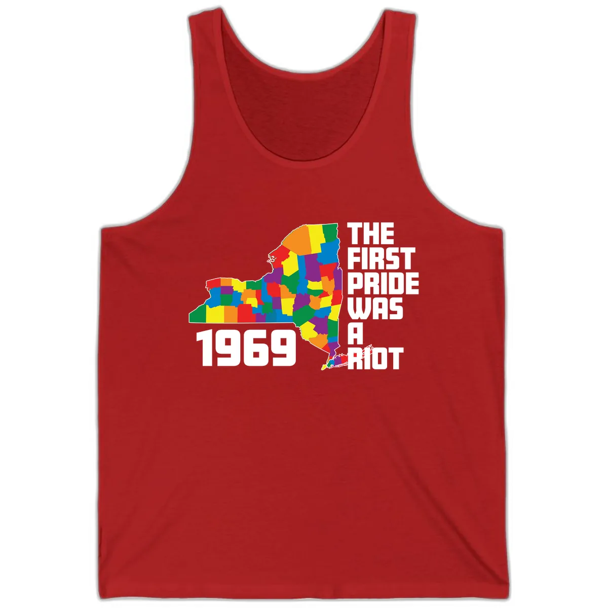 The First Pride Was A Riot 1969 Tank in Red
