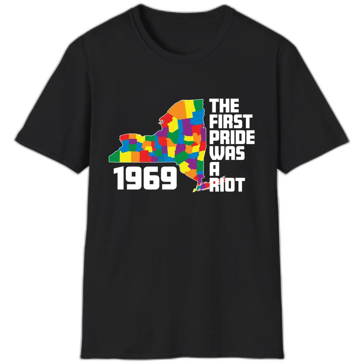 The First Pride Was A Riot 1969 T-Shirt in Black