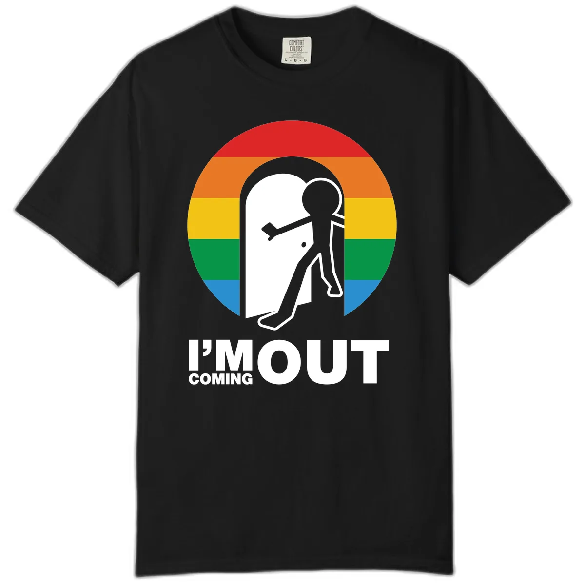 I'm Out Coming Out Pride Comfort Color in Black