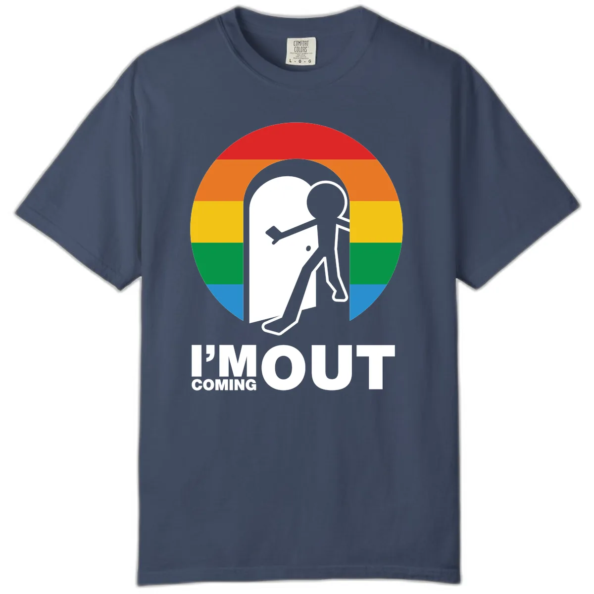 I'm Out Coming Out Pride Comfort Color in Midnight
