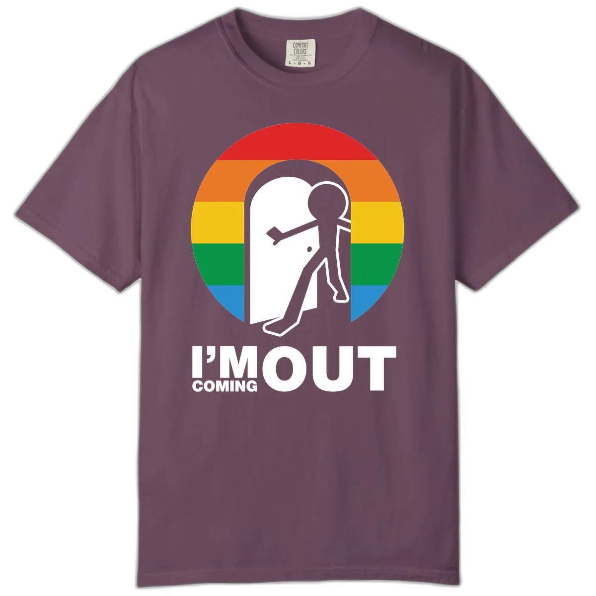 I'm Out Coming Out Pride Comfort Color in Berry