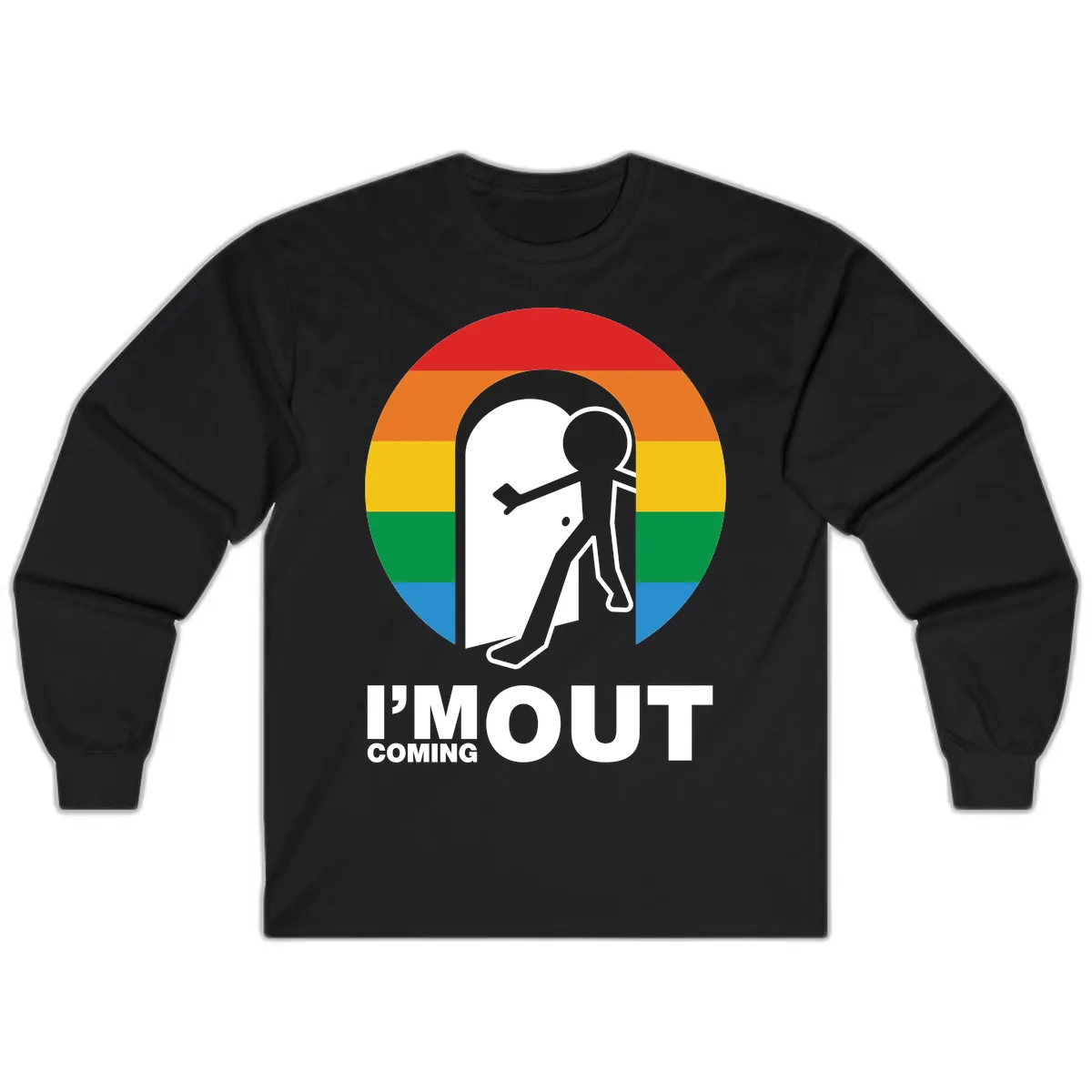 I'm Out Coming Out Pride Long Sleeve in Black