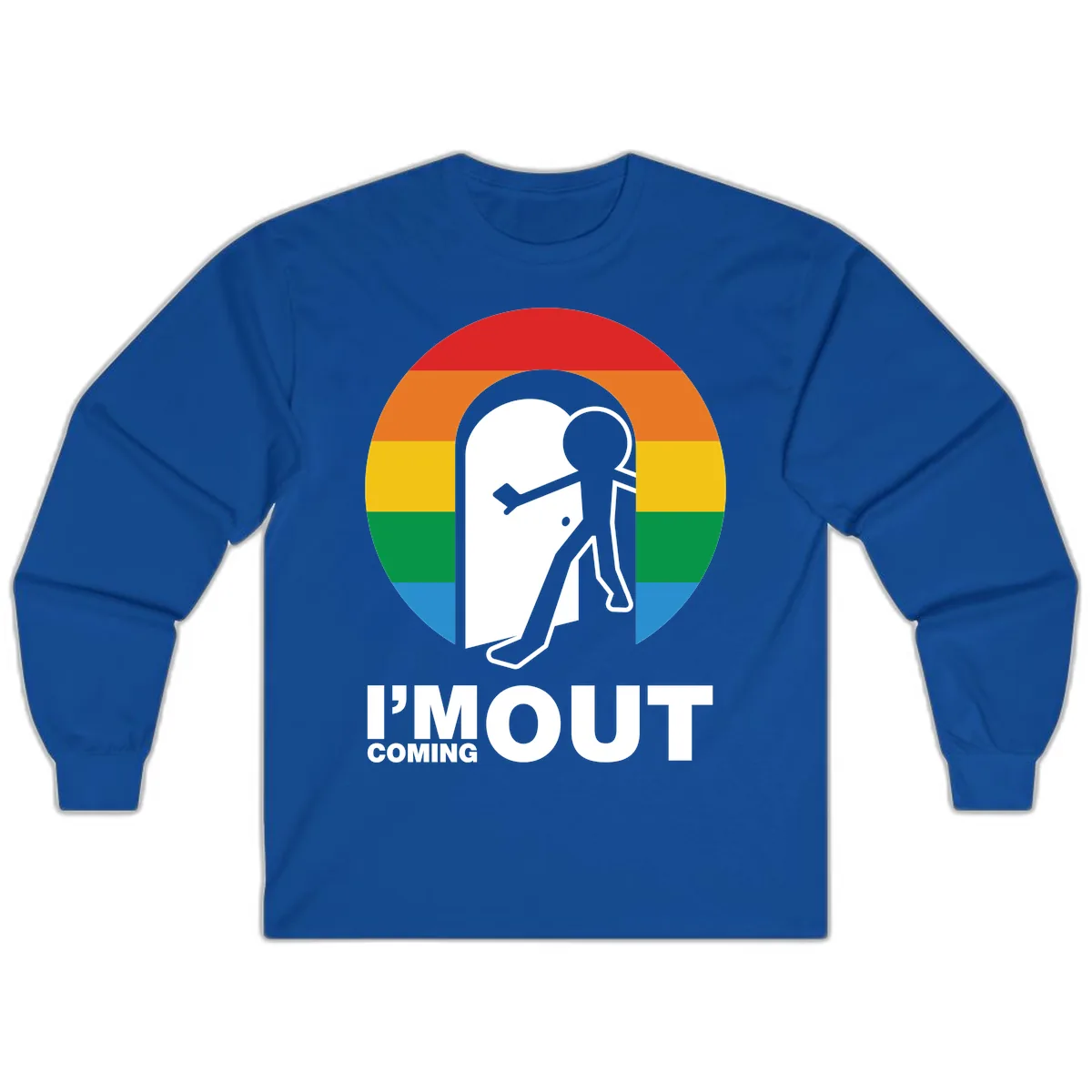 I'm Out Coming Out Pride Long Sleeve in Royal