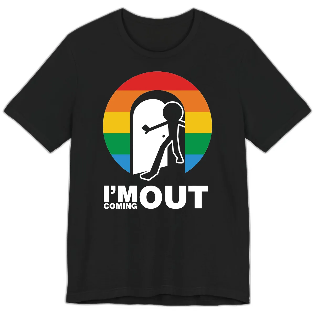I'm Out Coming Out Pride Premium T-Shirt in Black