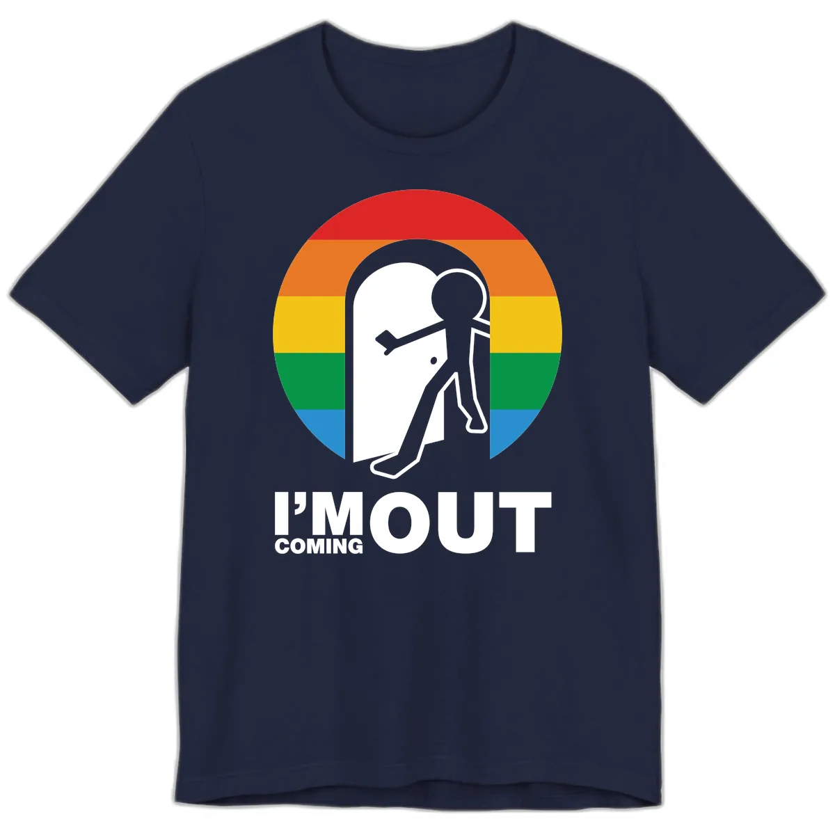 I'm Out Coming Out Pride Premium T-Shirt in Navy