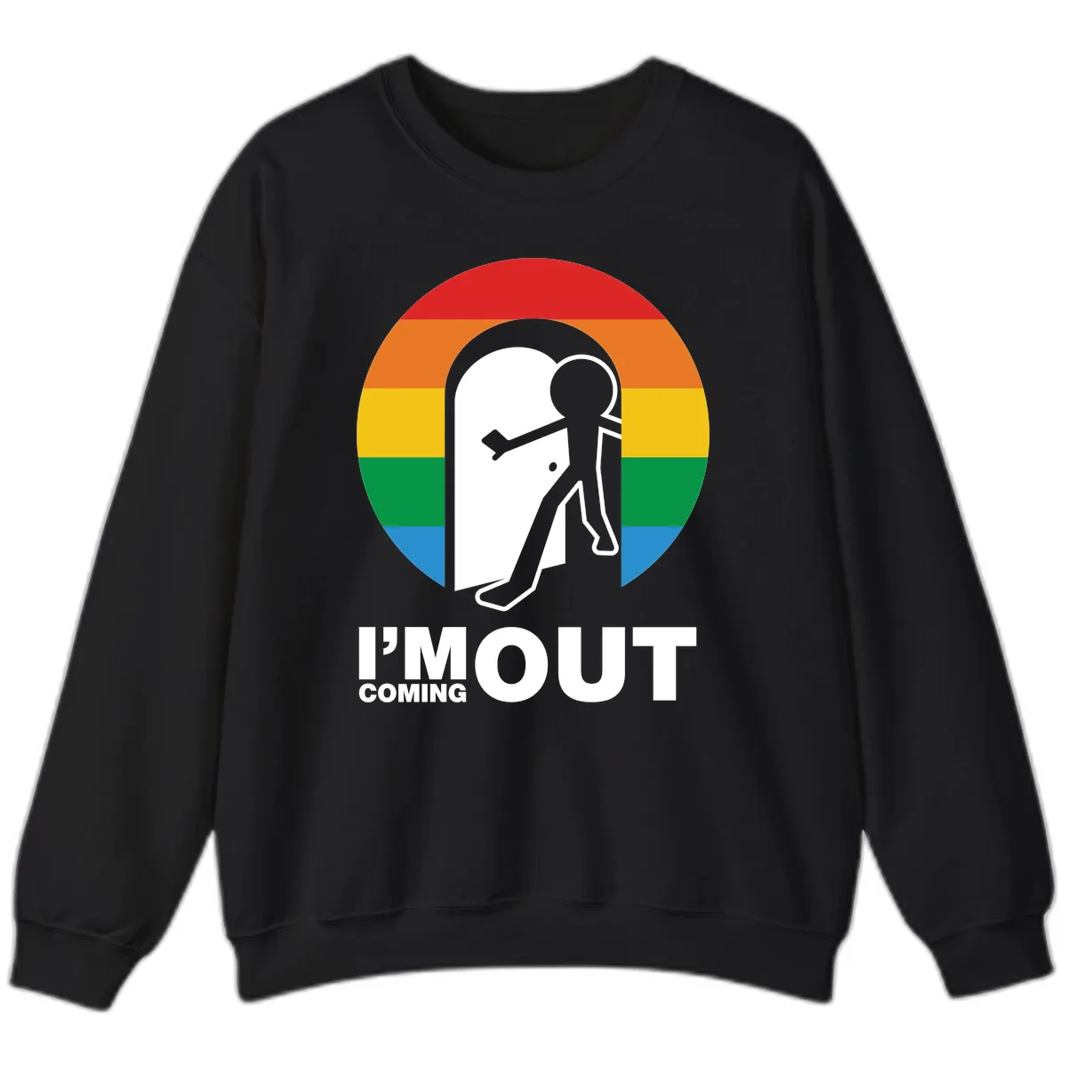 I'm Out Coming Out Pride Sweatshirt in Black