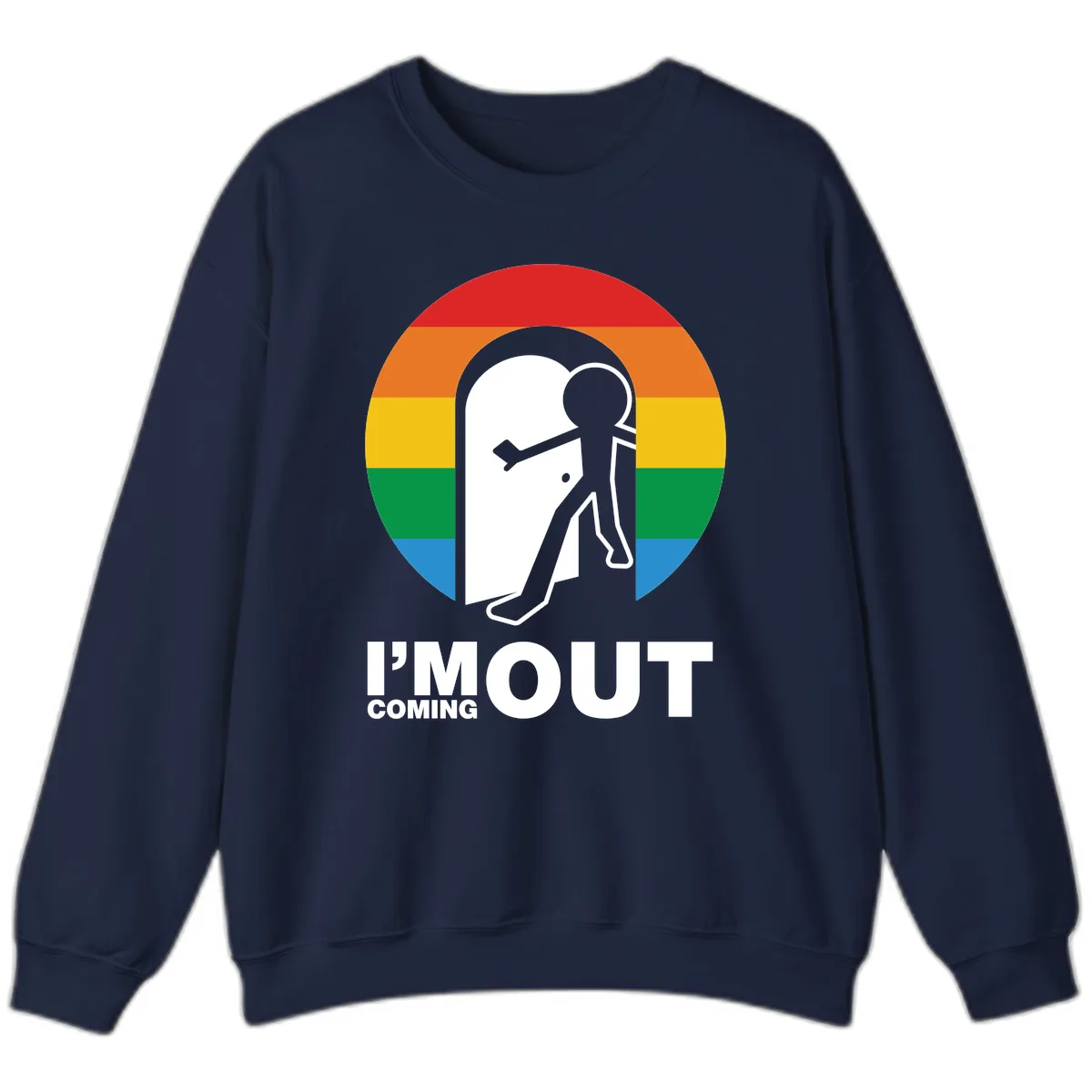 I'm Out Coming Out Pride Sweatshirt in Navy