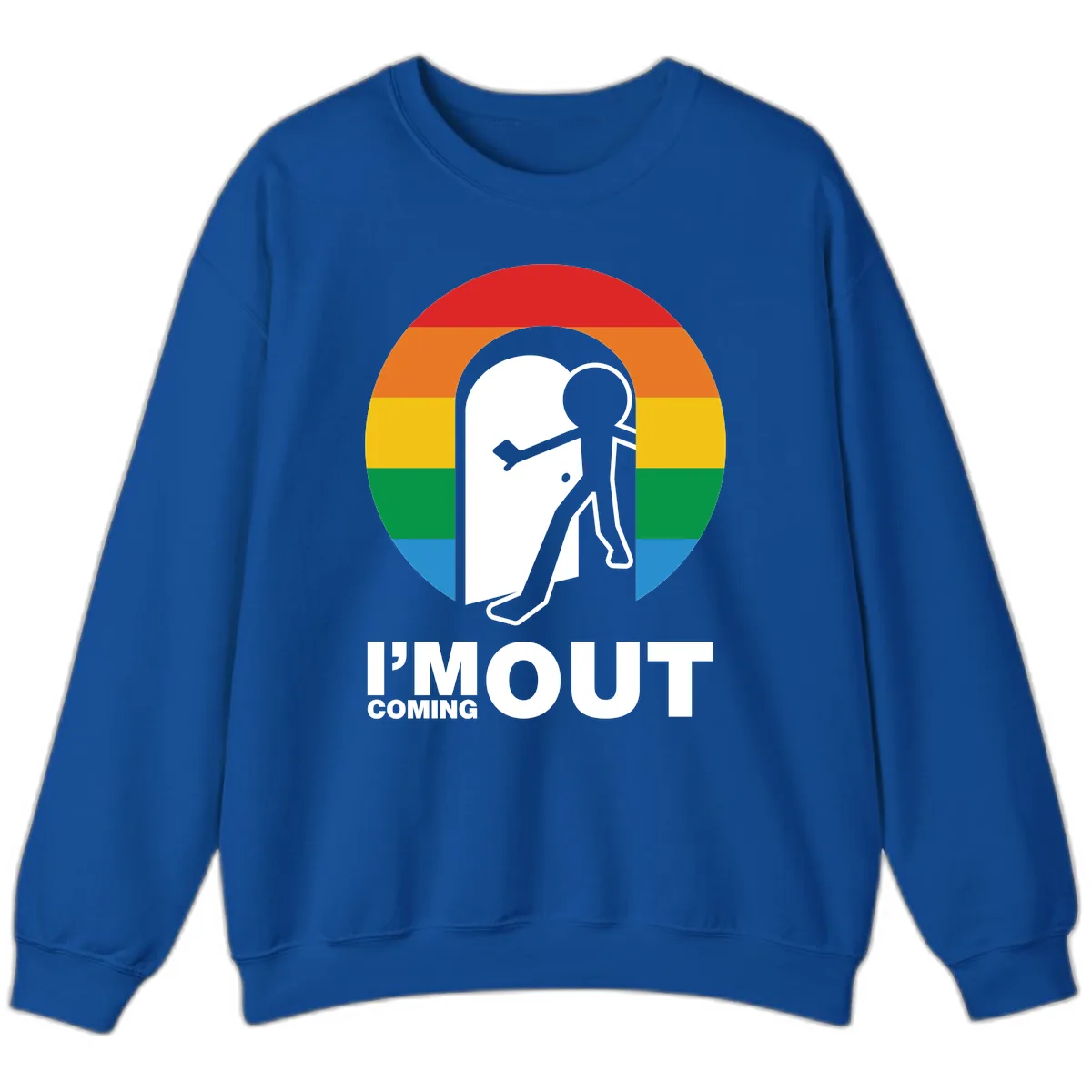 I'm Out Coming Out Pride Sweatshirt in Royal