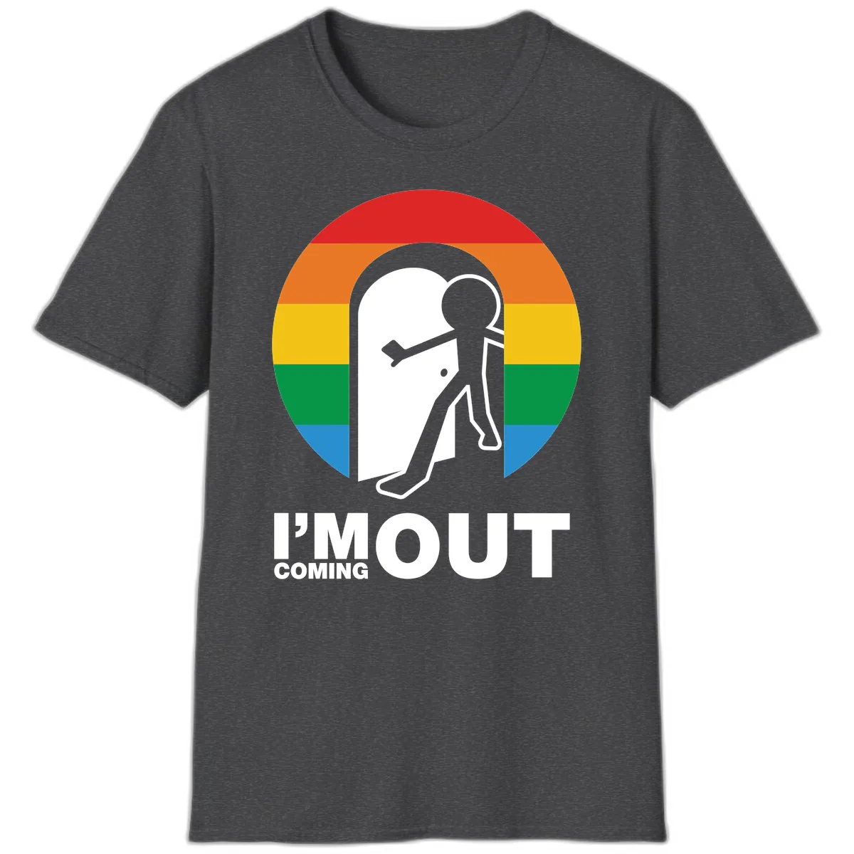 I'm Out Coming Out Pride T-Shirt in Dark Heather