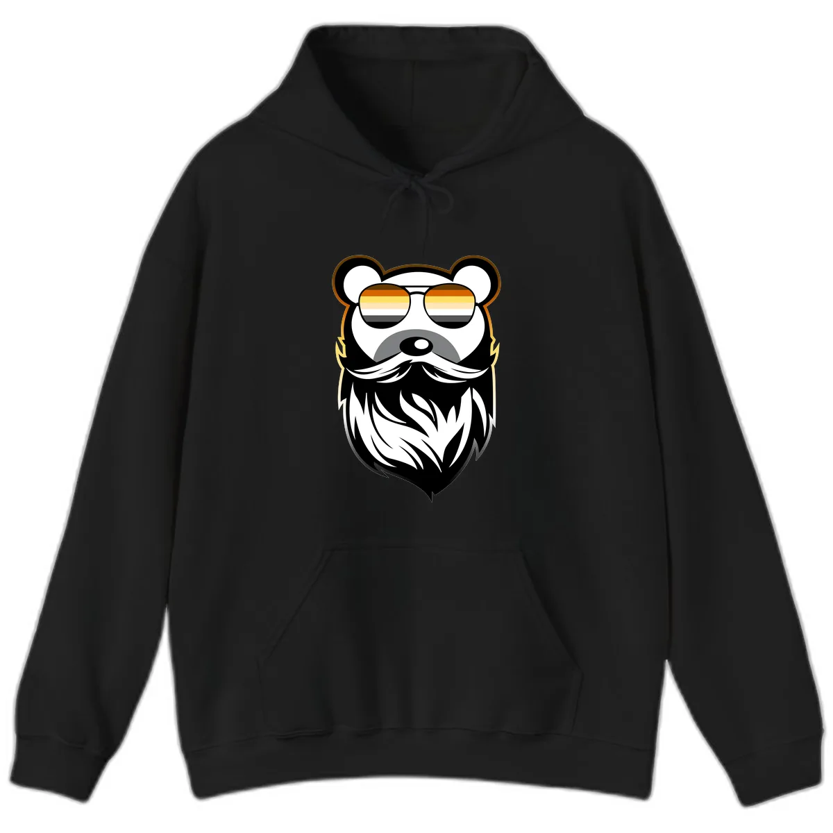 Bear Pride Sunglasses Hoodie in Black