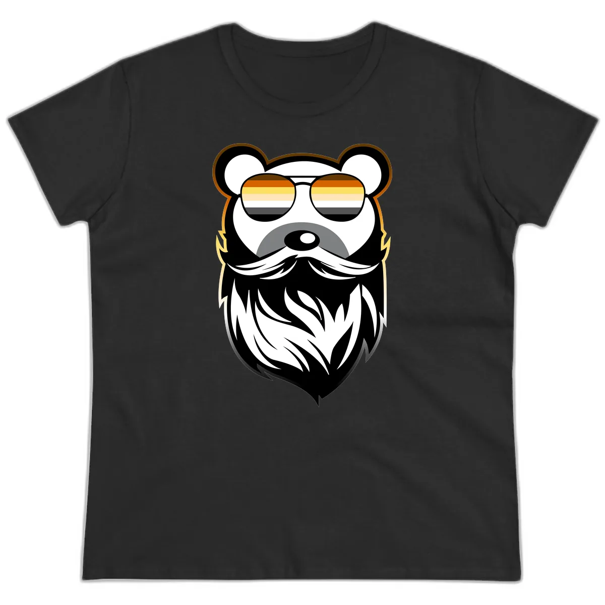 Bear Pride Sunglasses Ladies Tee in Black