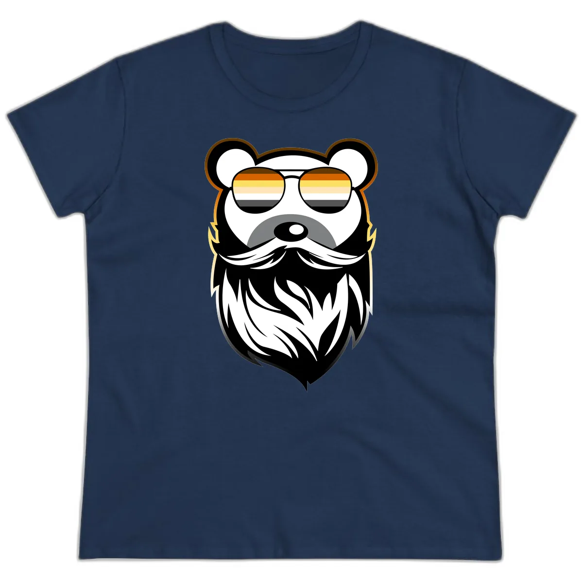 Bear Pride Sunglasses Ladies Tee in Navy