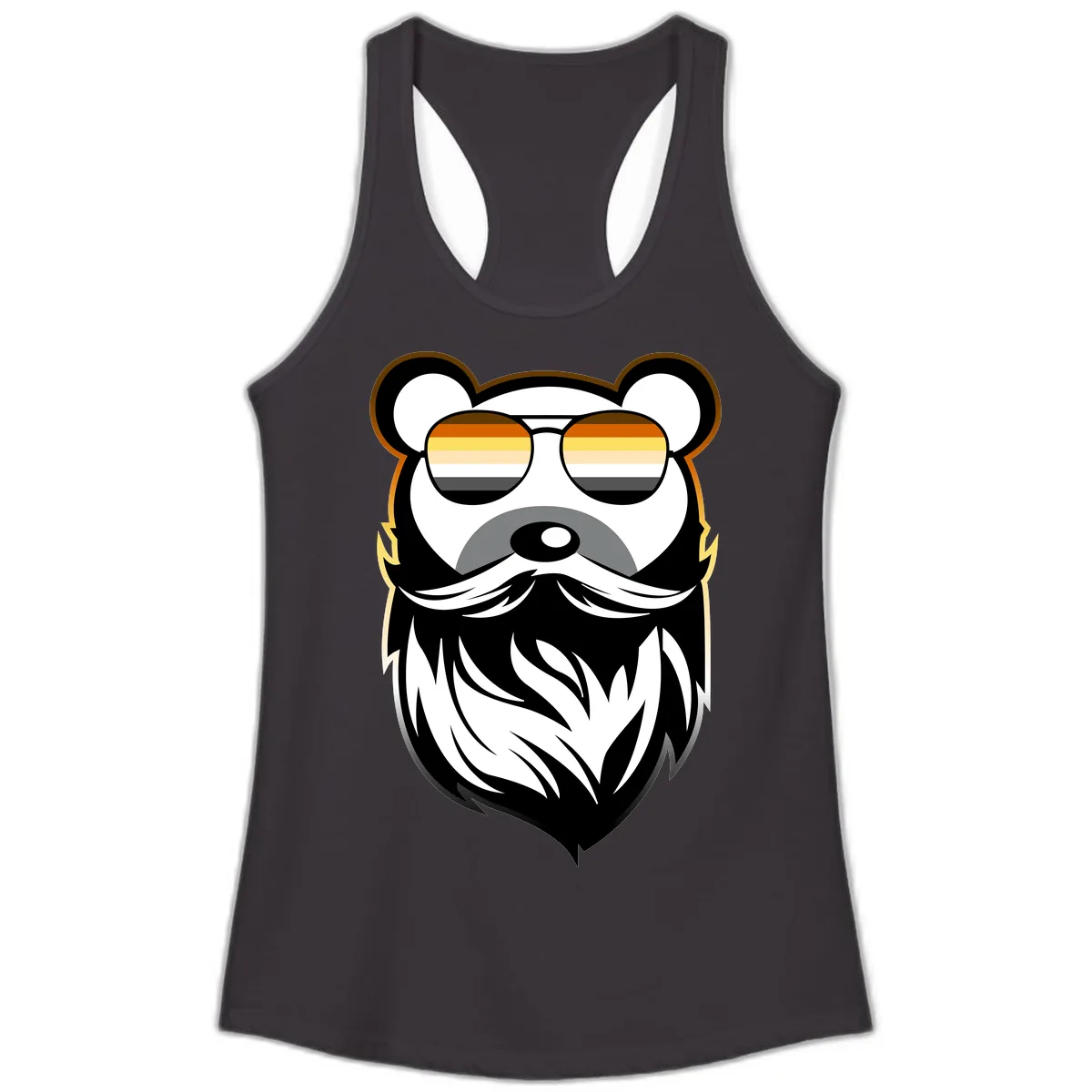 Bear Pride Sunglasses Ladies Tank in Black