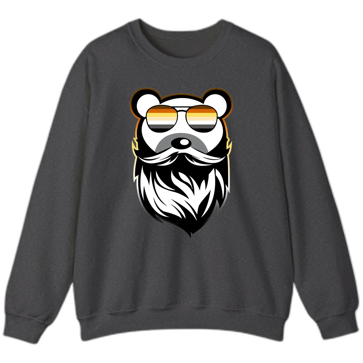 Bear Pride Sunglasses Sweatshirt in Dark Heather
