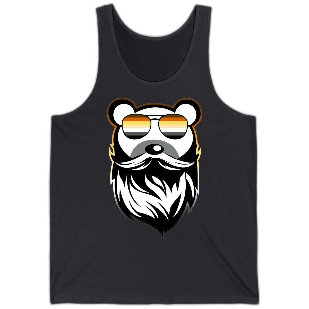 Bear Pride Sunglasses Tank in Dark Grey