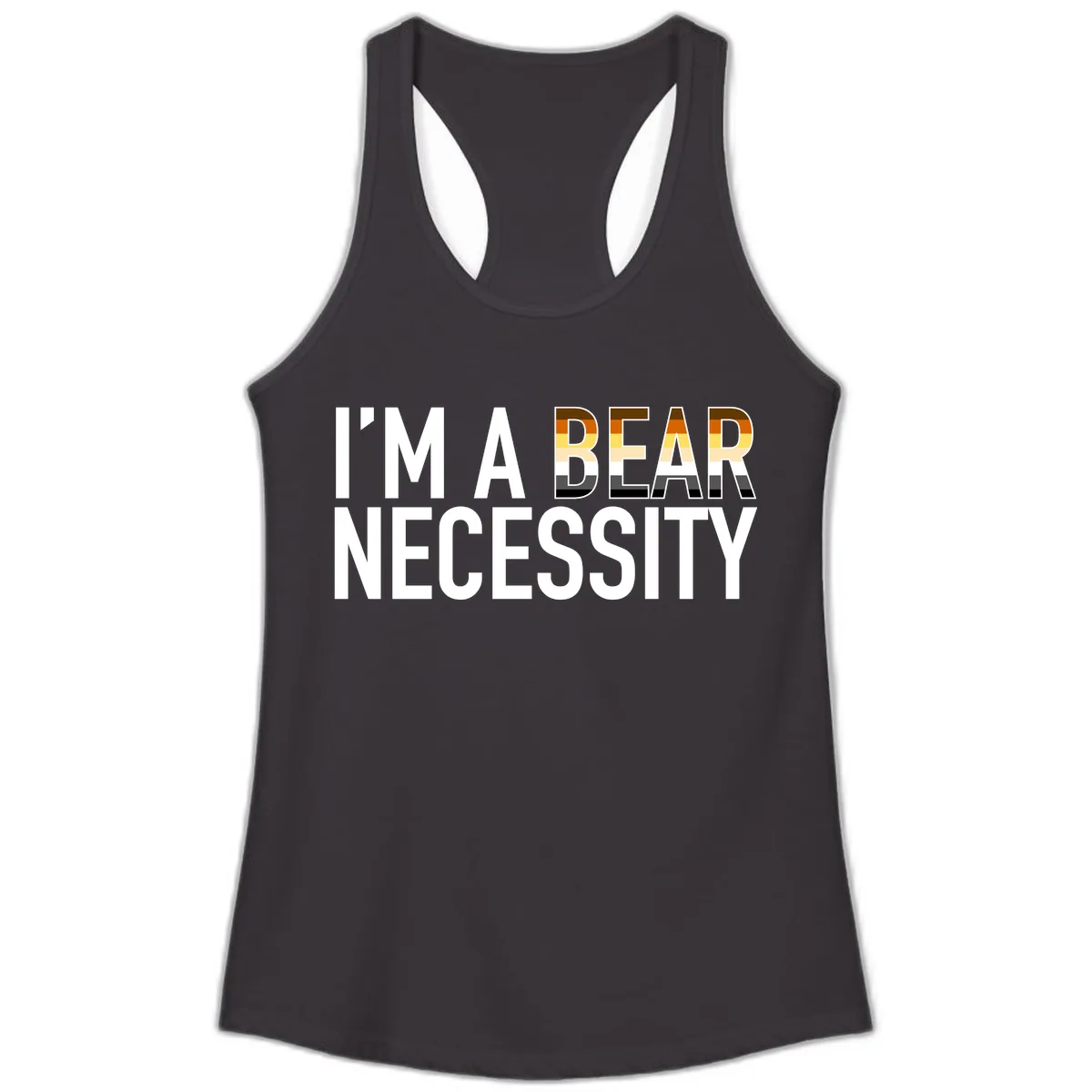 I'm A Bear Necessity Ladies Tank in Black