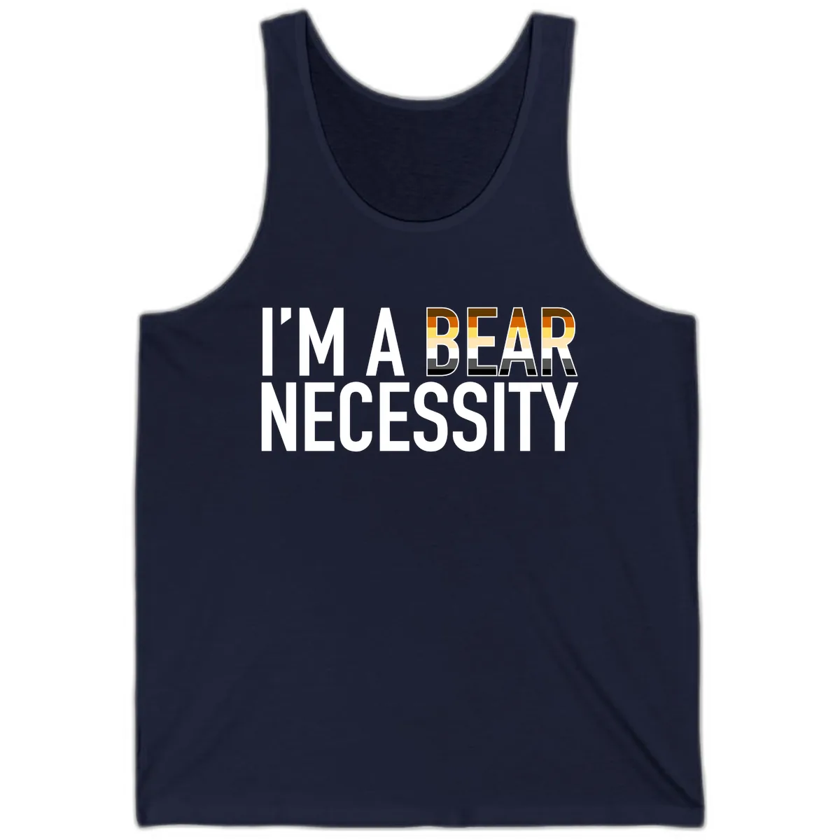 I'm A Bear Necessity Tank in Navy