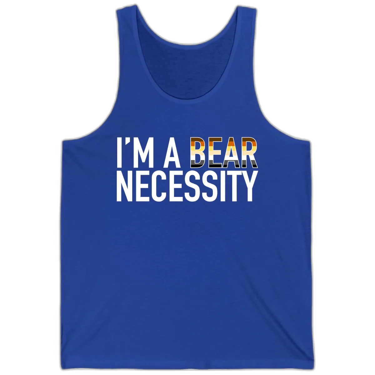 I'm A Bear Necessity Tank in True Royal