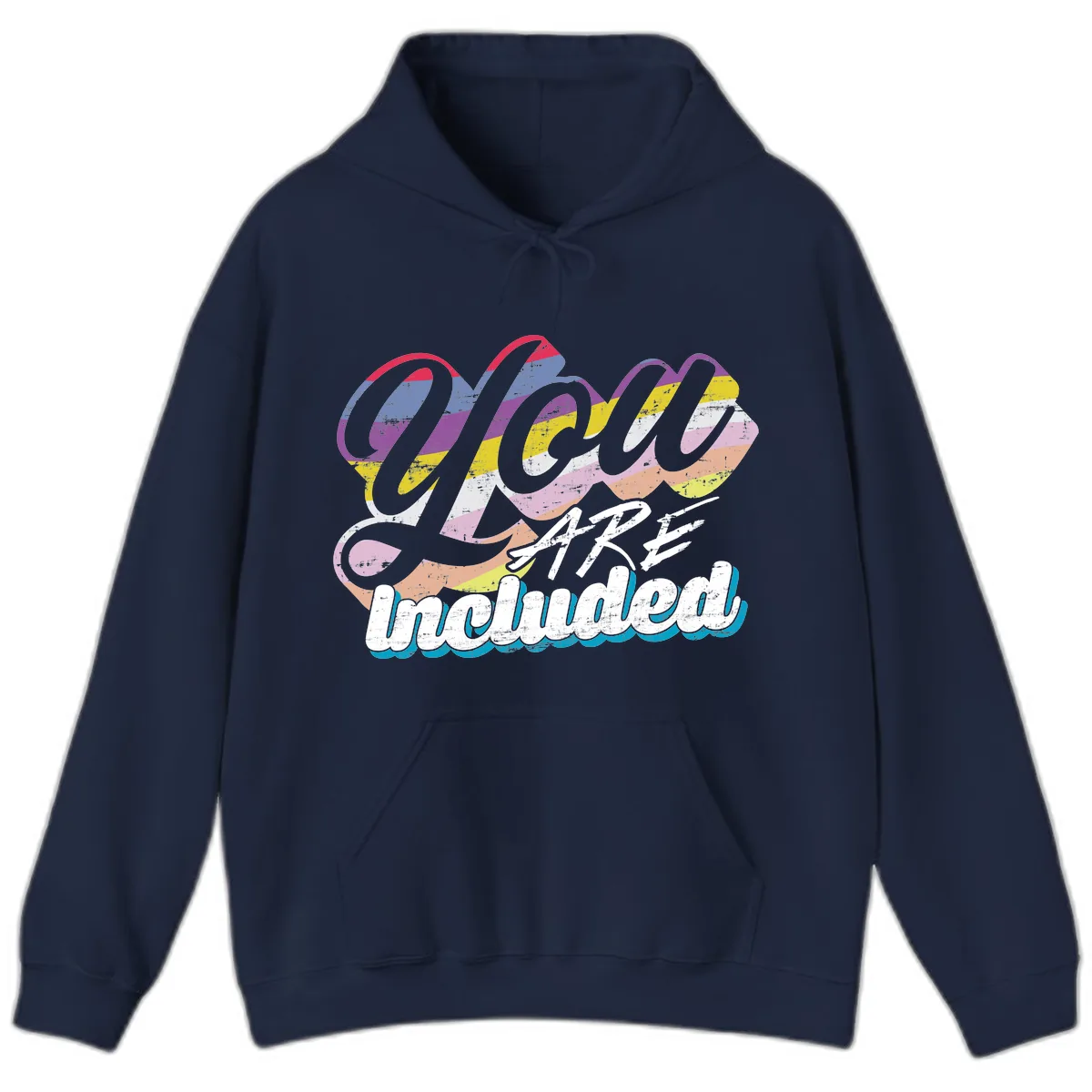 One Love Unbreakable Pride Hoodie in Navy