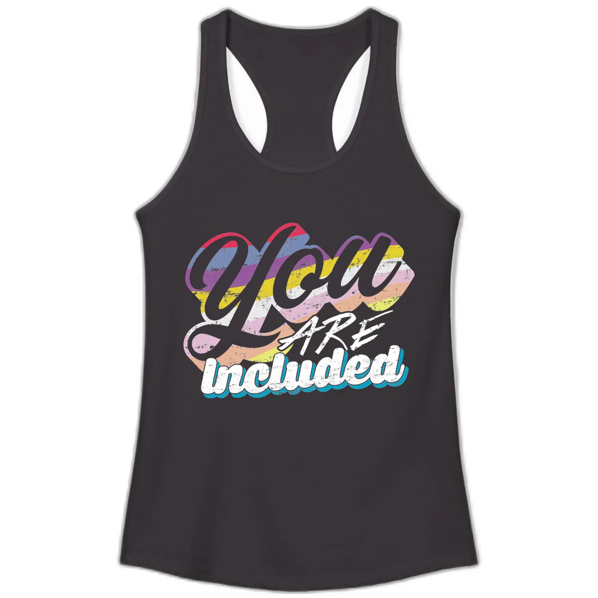 One Love Unbreakable Pride Ladies Tank in Black