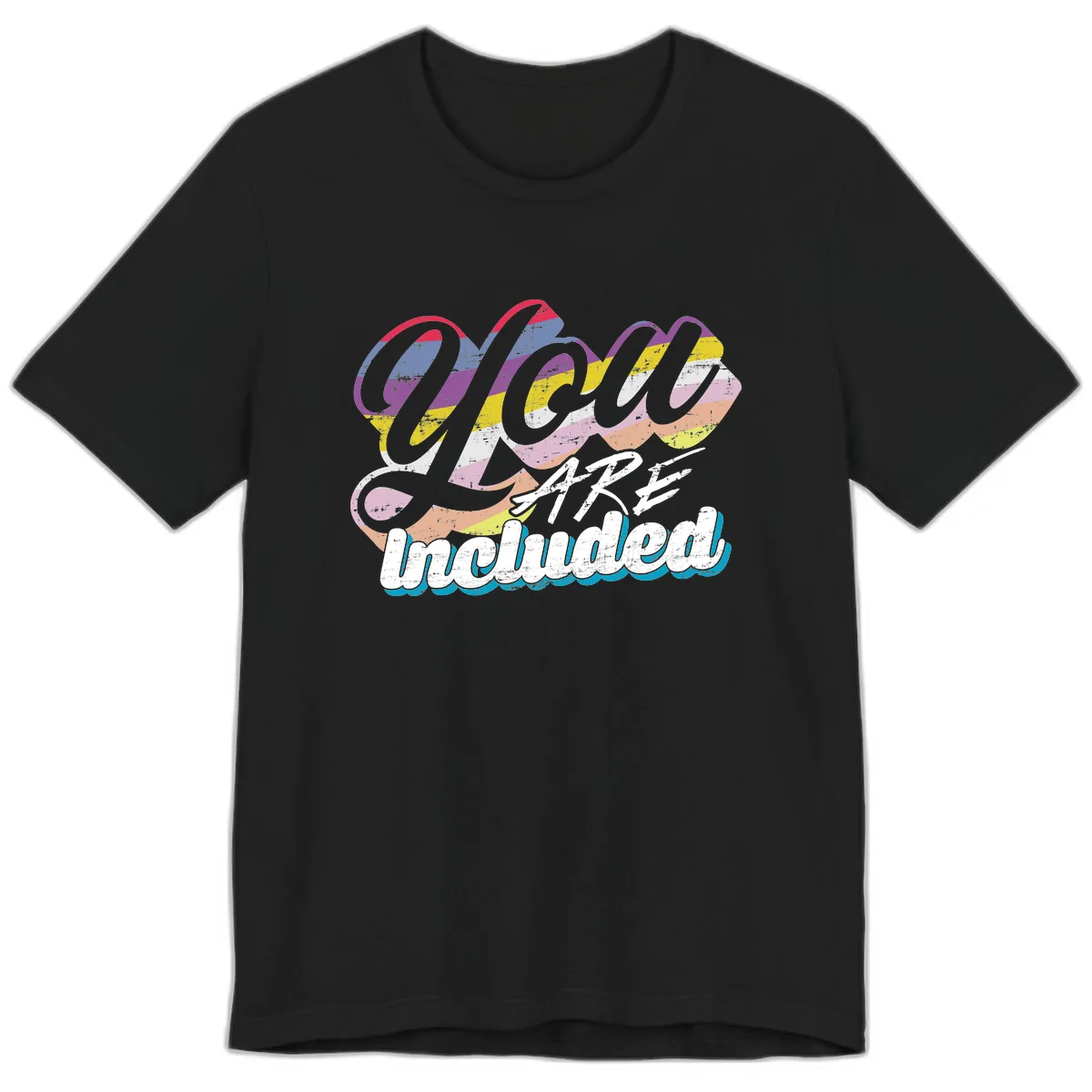 One Love Unbreakable Pride Premium T-Shirt in Black
