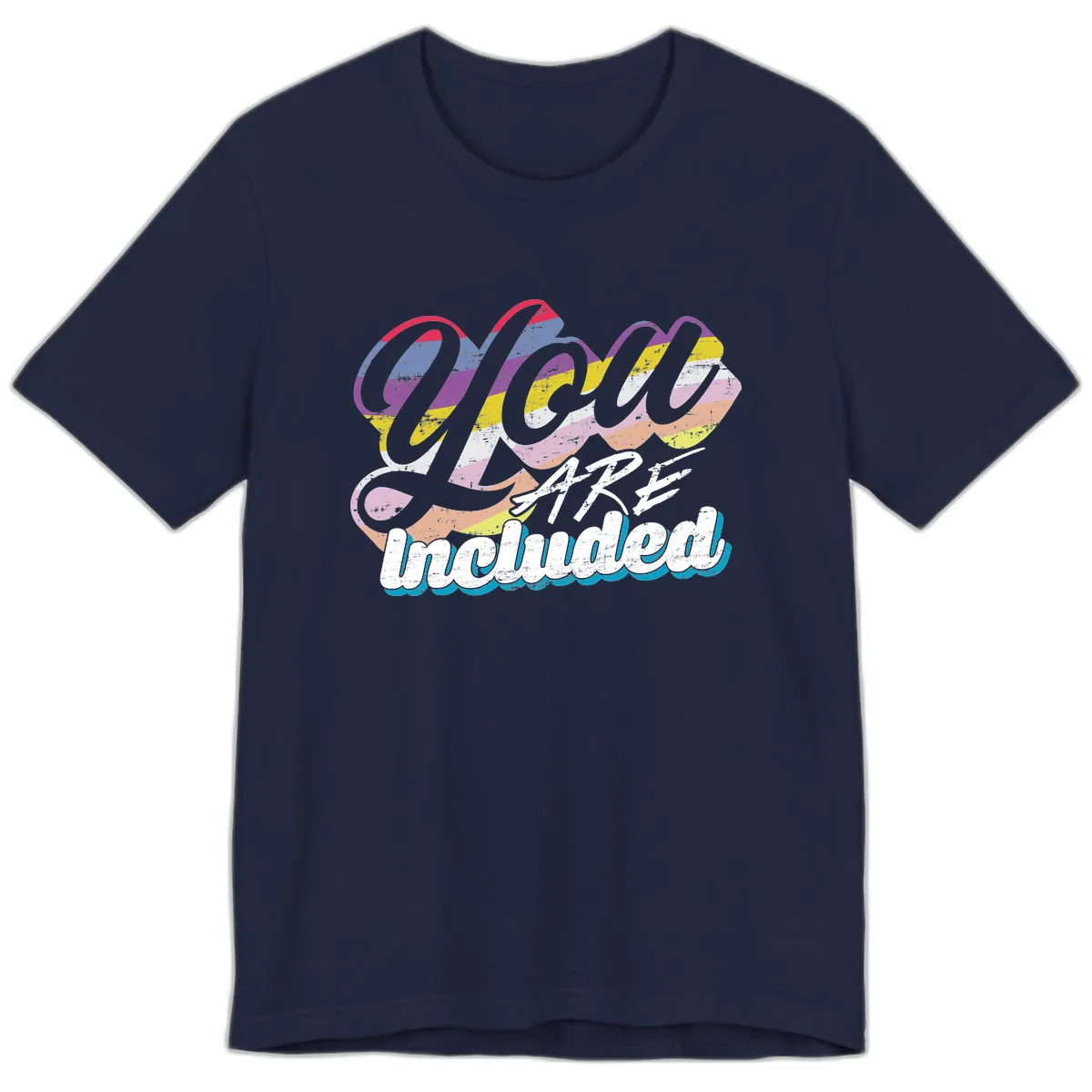 One Love Unbreakable Pride Premium T-Shirt in Navy