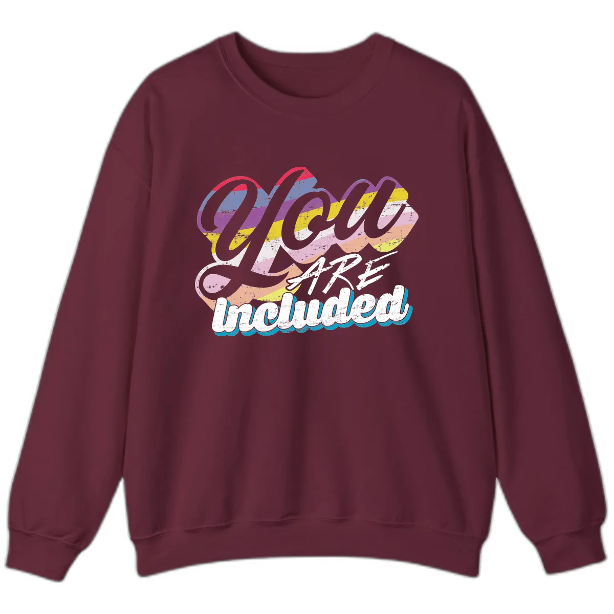 One Love Unbreakable Pride Sweatshirt in Maroon