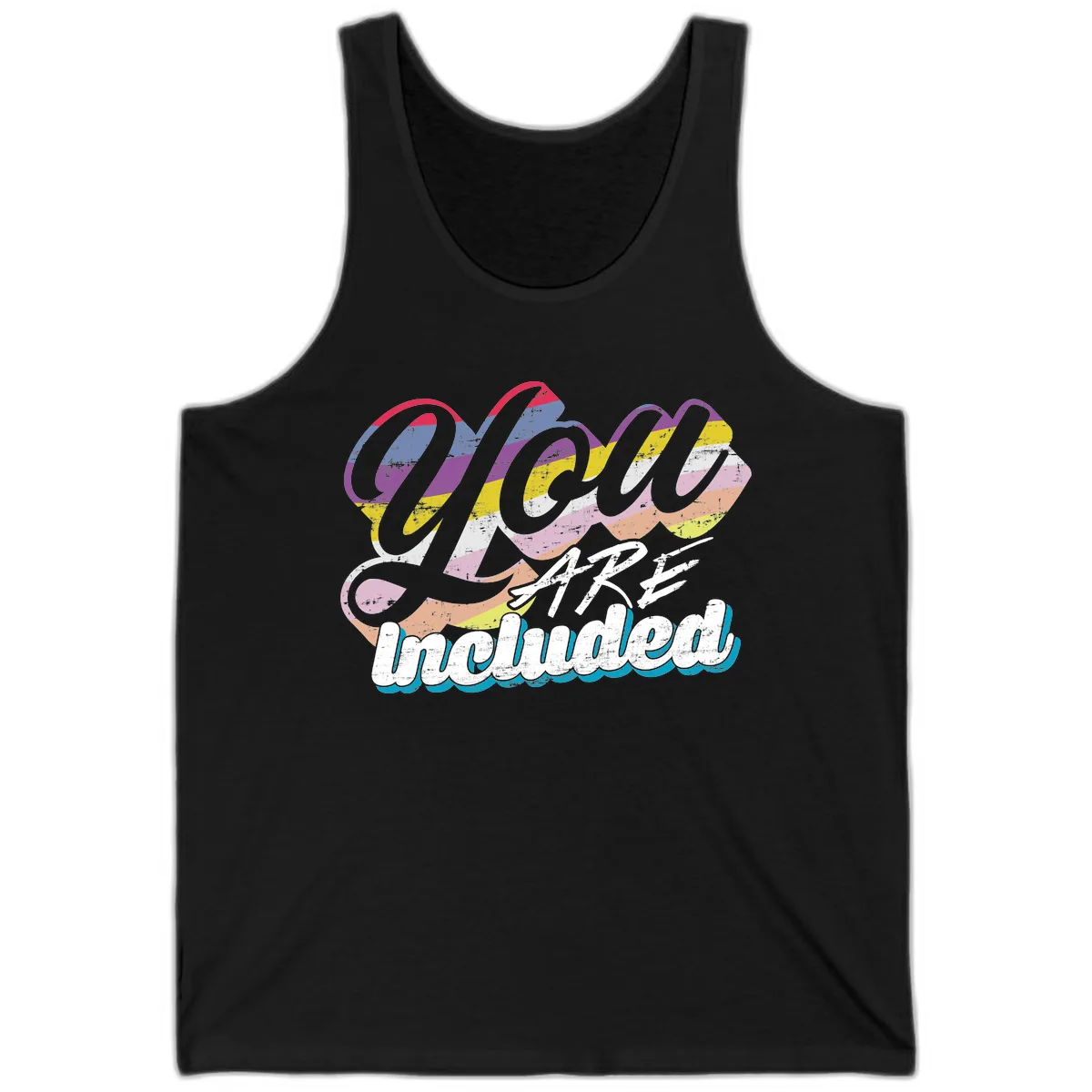 One Love Unbreakable Pride Tank in Black