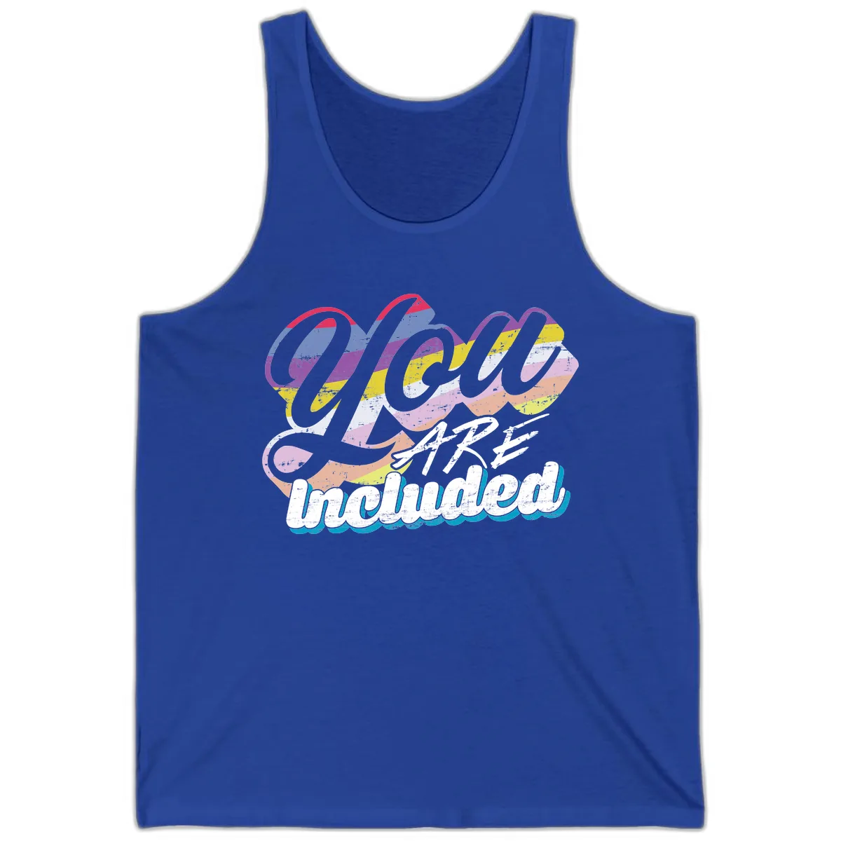 One Love Unbreakable Pride Tank in True Royal